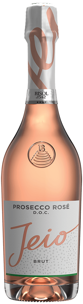 Bisol Jeio Prosecco Rose 2023  Front Bottle Shot