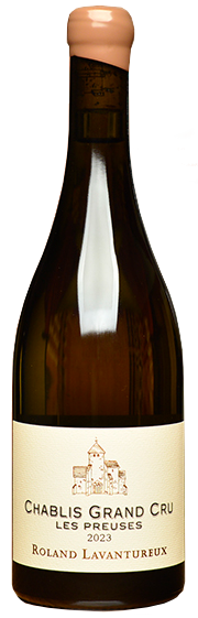 Roland Lavantureux Chablis Les Preuses Grand Cru 2023  Front Bottle Shot