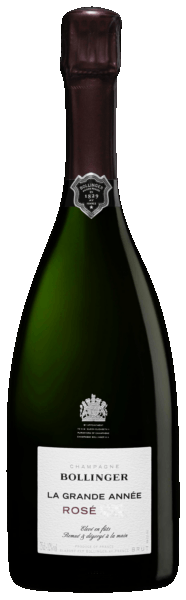 Bollinger La Grande Annee Brut Rose 2015  Front Bottle Shot