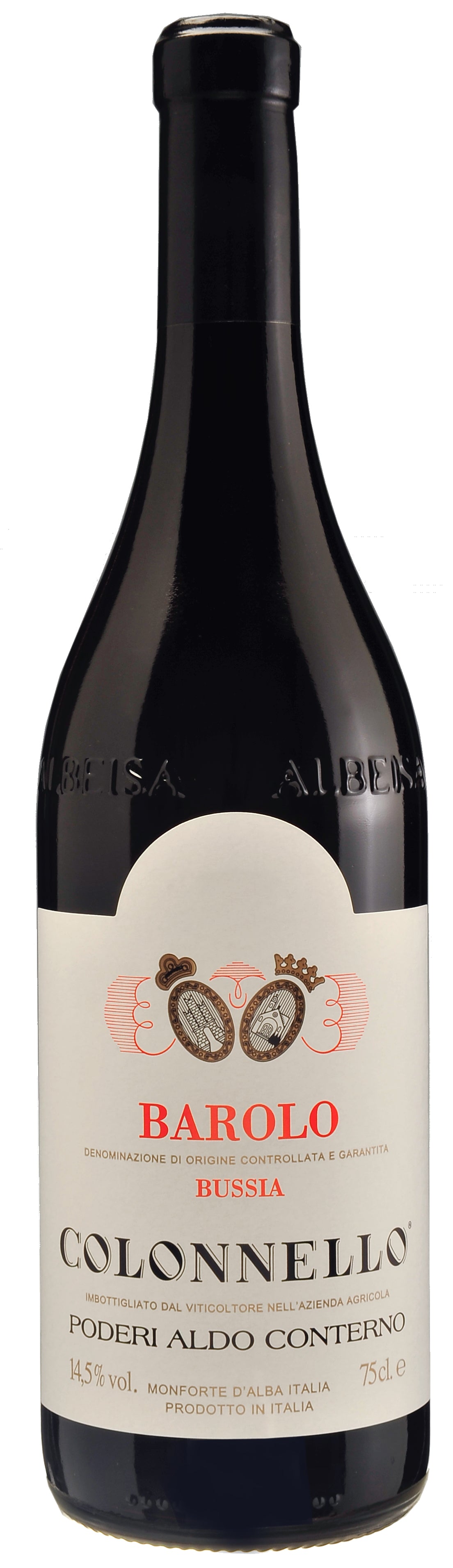 Aldo Conterno Colonnello Barolo 2020  Front Bottle Shot