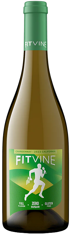 FitVine Chardonnay 2022  Front Bottle Shot
