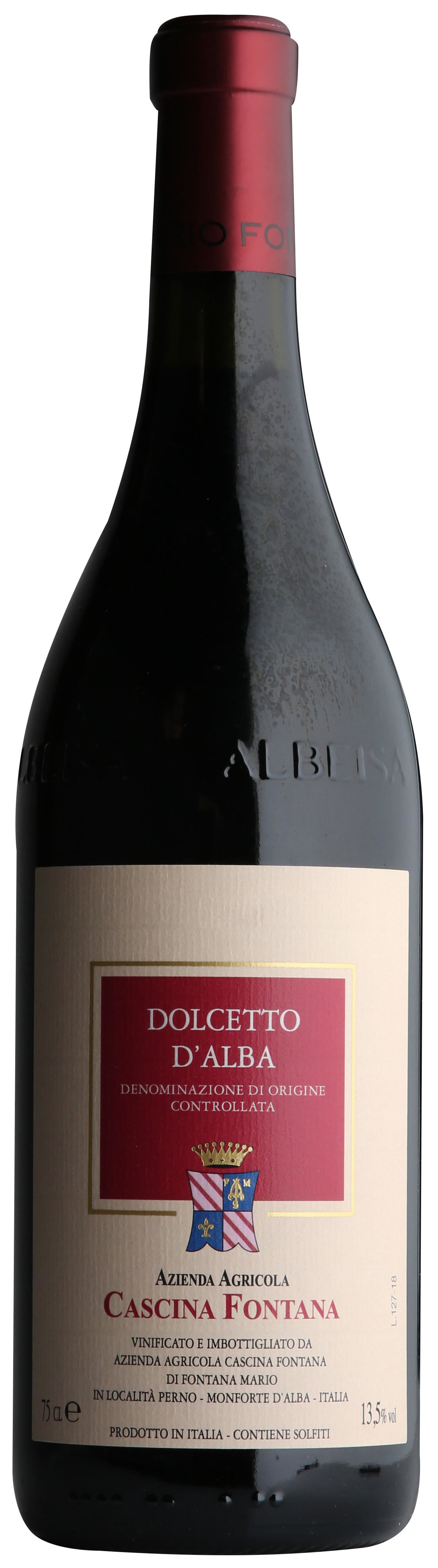 Cascina Fontana Dolcetto d'Alba 2023  Front Bottle Shot
