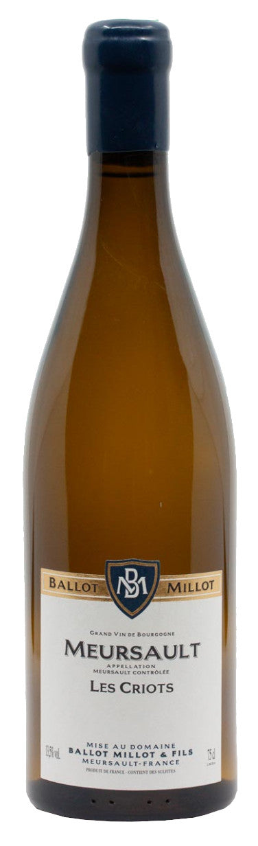 Ballot-Millot Meursault Les Criots 2022  Front Bottle Shot