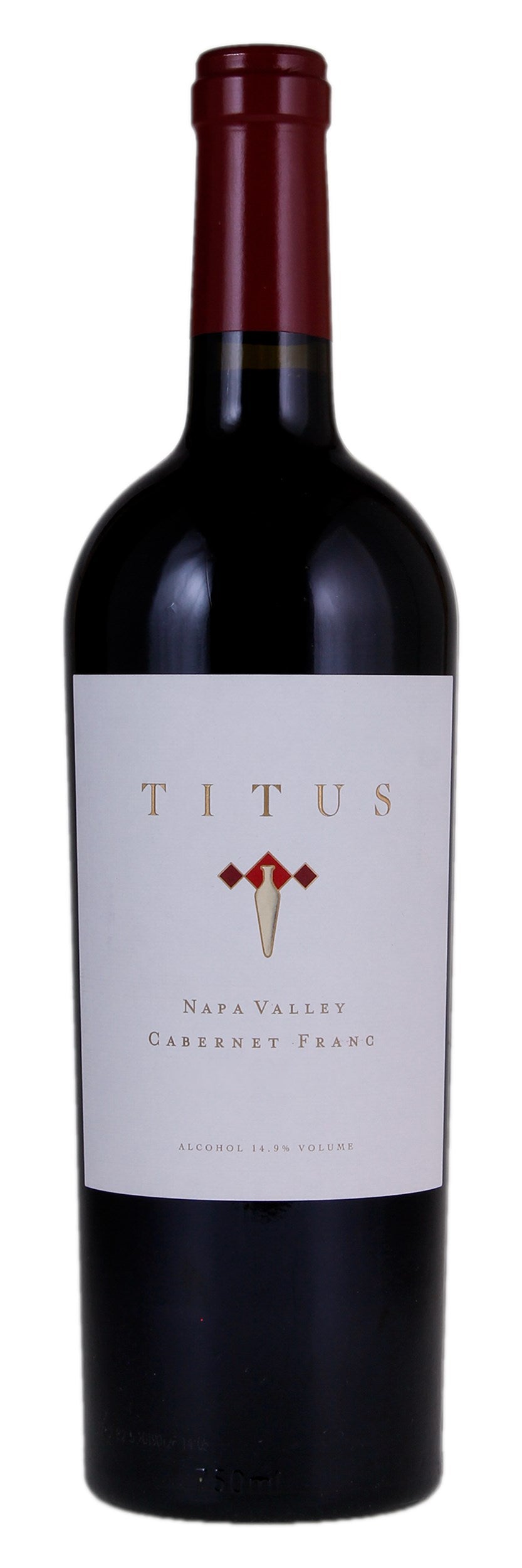 Titus Cabernet Franc 2022  Front Bottle Shot