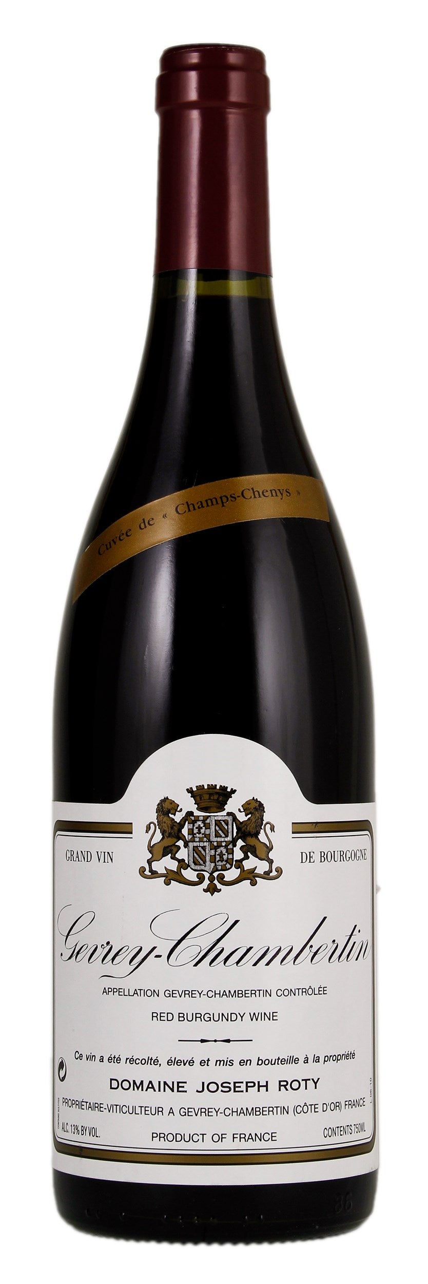 Domaine Joseph Roty Gevrey-Chambertin Champs Chenys 2016 Front Bottle Shot