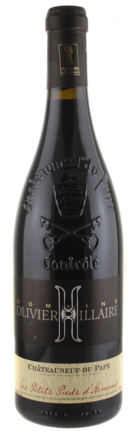 Domaine Olivier Hillaire Chateauneuf-du-Pape Les Petits Pieds d'Armand 2018  Front Bottle Shot