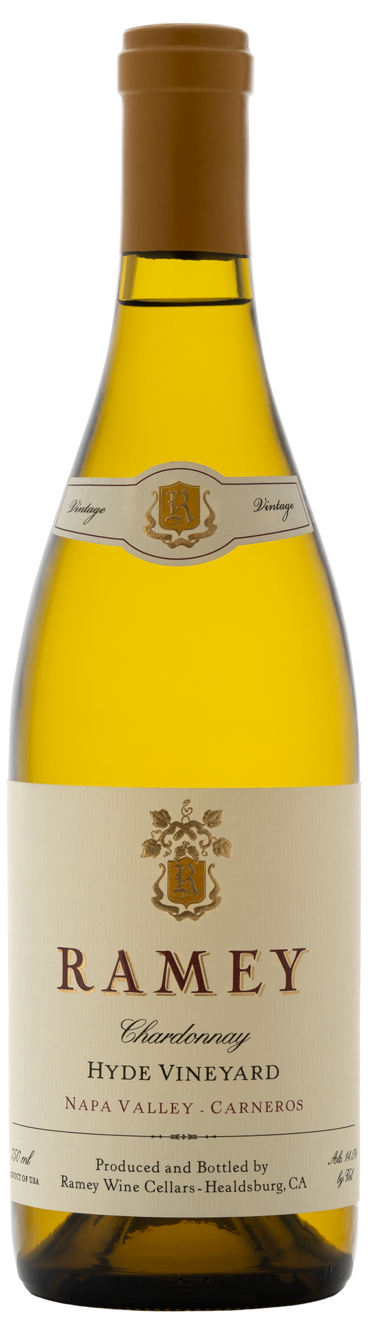Ramey Hyde Vineyard Chardonnay 2022  Front Bottle Shot