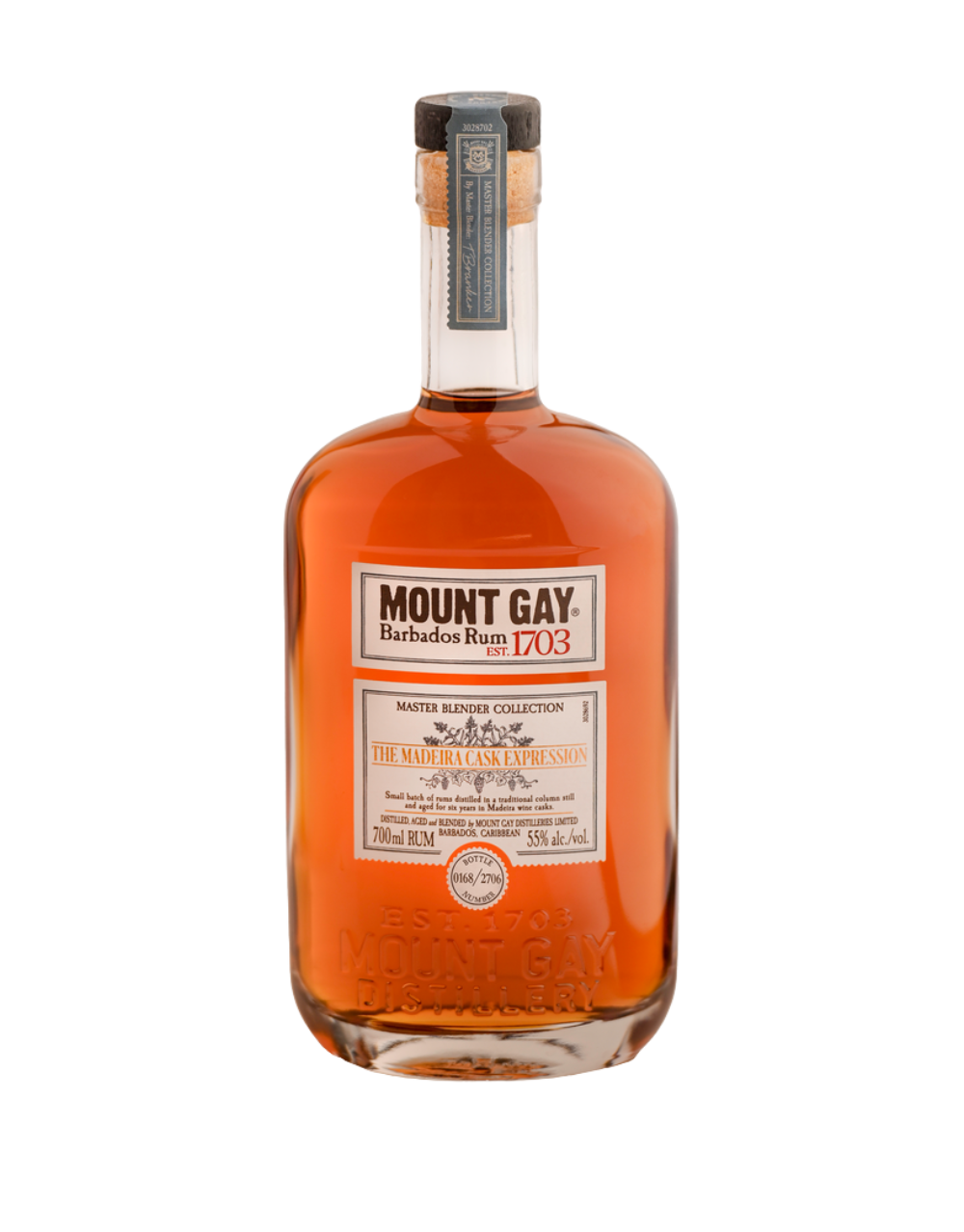 MOUNT GAY MASTER BLENDER COLLECTION, MADEIRA CASK EXPRESSION RUM 700 ML