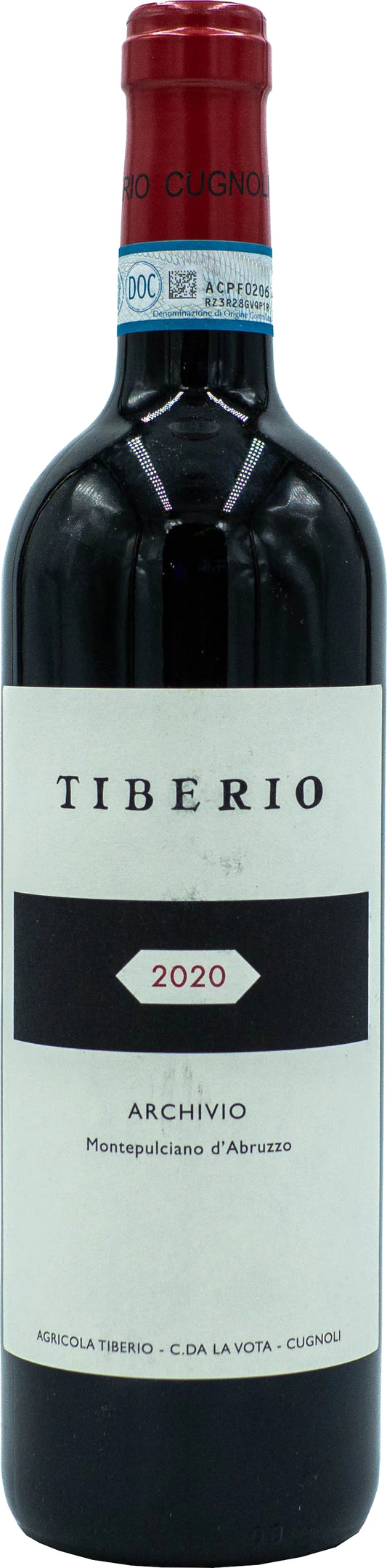 Tiberio Archivio Montepulciano d'Abruzzo 2020  Front Bottle Shot