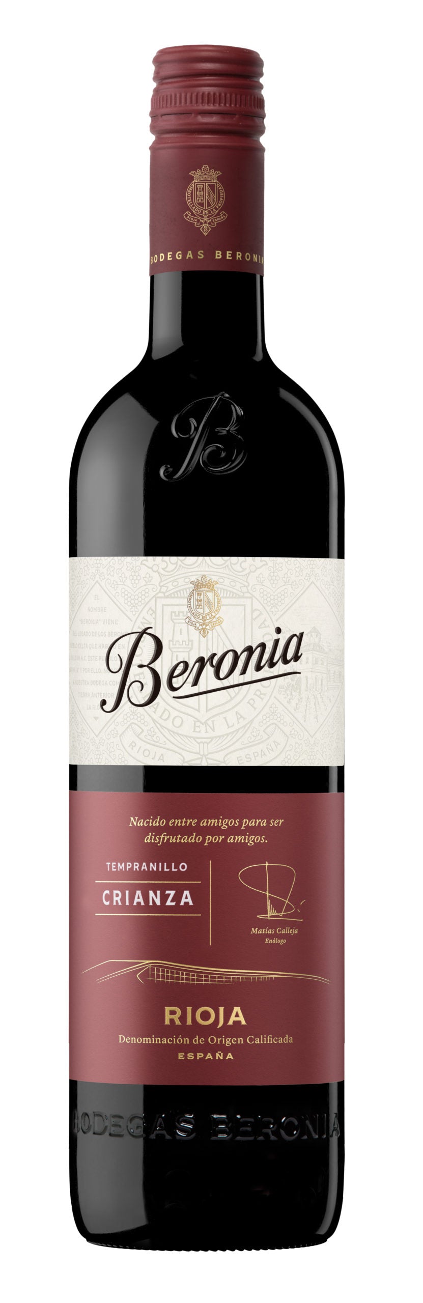 Bodegas Beronia Crianza 2020  Front Bottle Shot