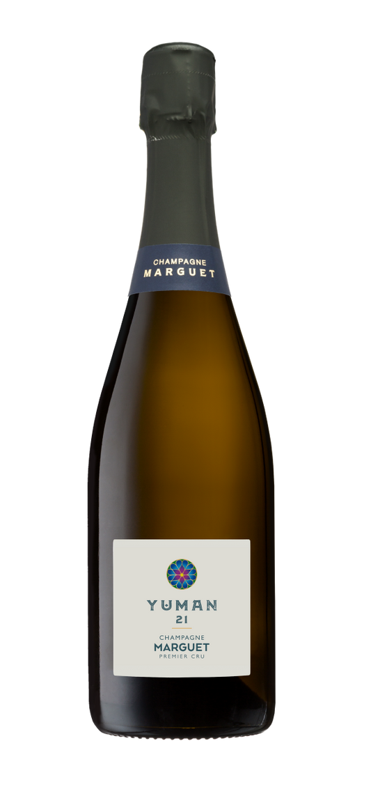 Champagne Marguet Yuman Blanc de Blancs Premier Cru 2021  Front Bottle Shot