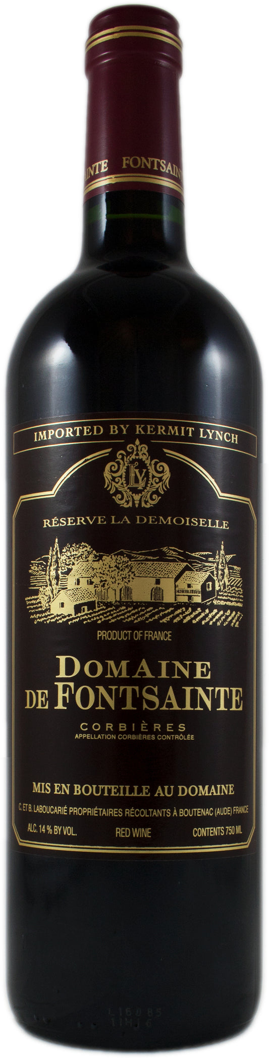 Domaine de Fontsainte Corbieres Reserve La Demoiselle 2021  Front Bottle Shot