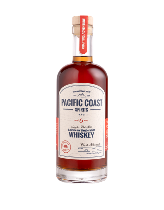PACIFIC COAST AMERICAN SINGLE MALT WHISKEY - RED LABEL 750 ML