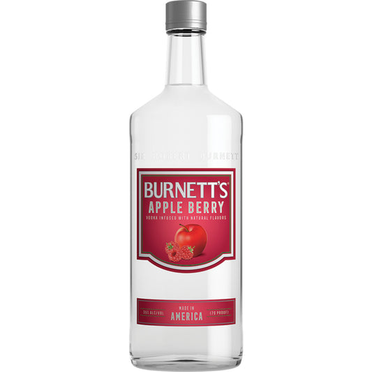 BURNETT'S APPLE BERRY FLAVORED VODKA 1.75 L
