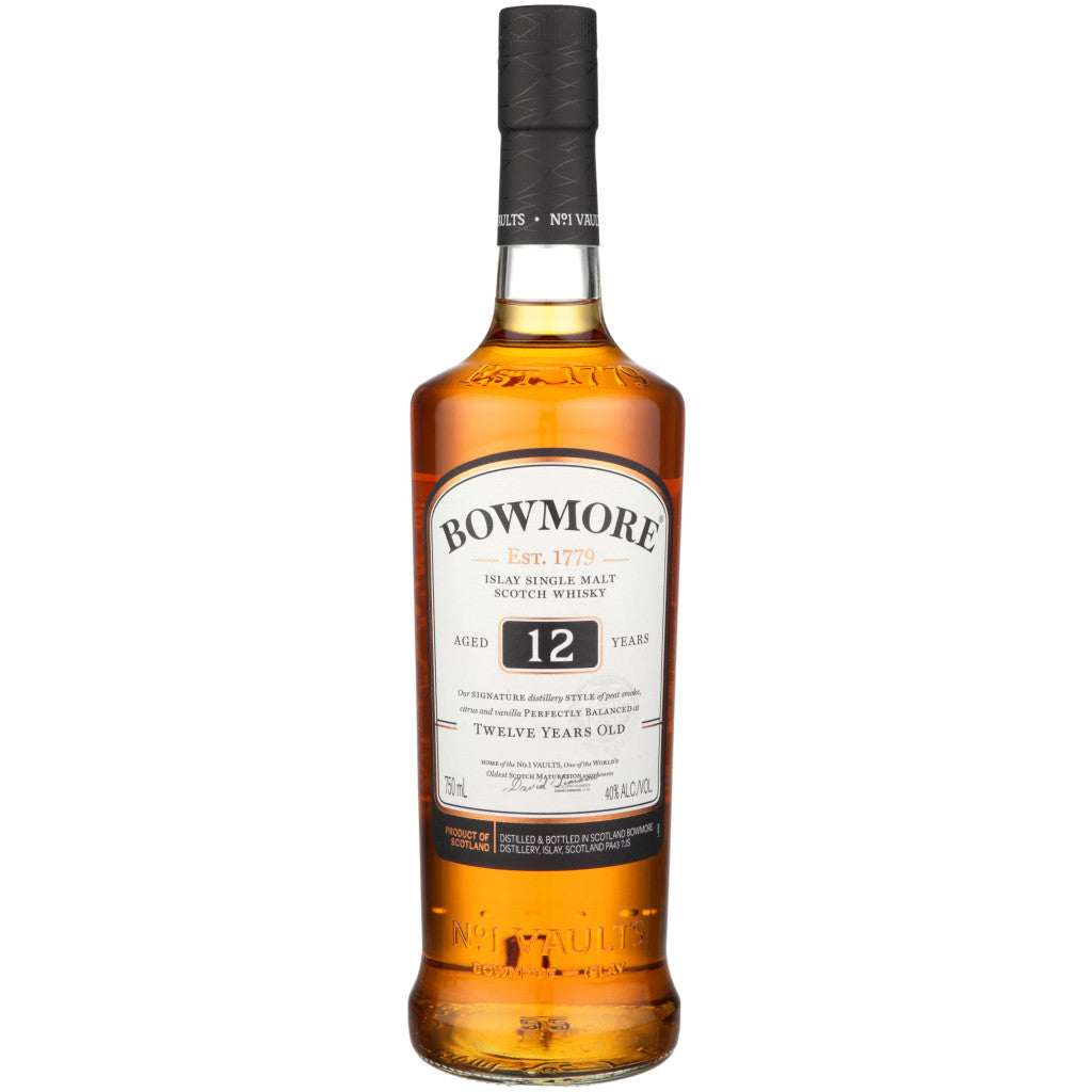 BOWMORE 12 YEAR ISLAY SINGLE MALT SCOTCH WHISKY 750 ML