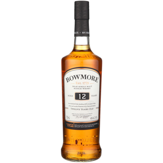 BOWMORE 12 YEAR ISLAY SINGLE MALT SCOTCH WHISKY 750 ML