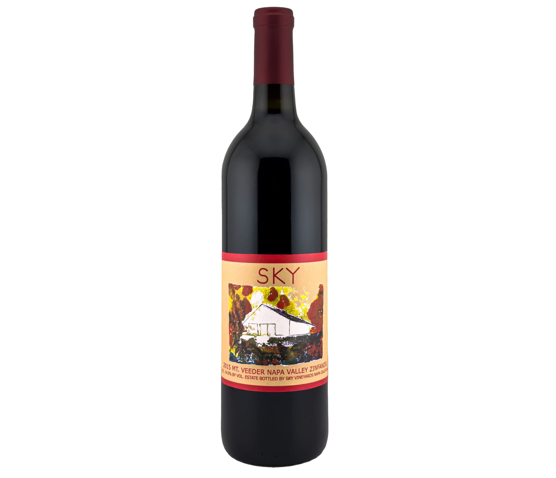 Sky Mt. Veeder Zinfandel 2015  Front Bottle Shot
