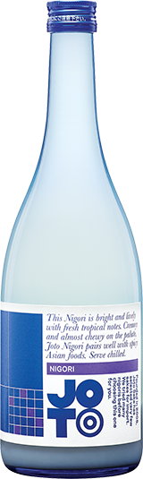 Joto The Blue One Junmai Nigori Sake (720ML)  Front Bottle Shot