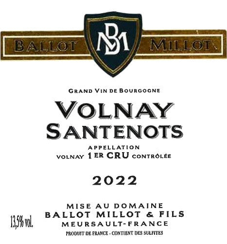 Ballot-Millot Volnay Santenots Premier Cru (375ML half-bottle) 2022