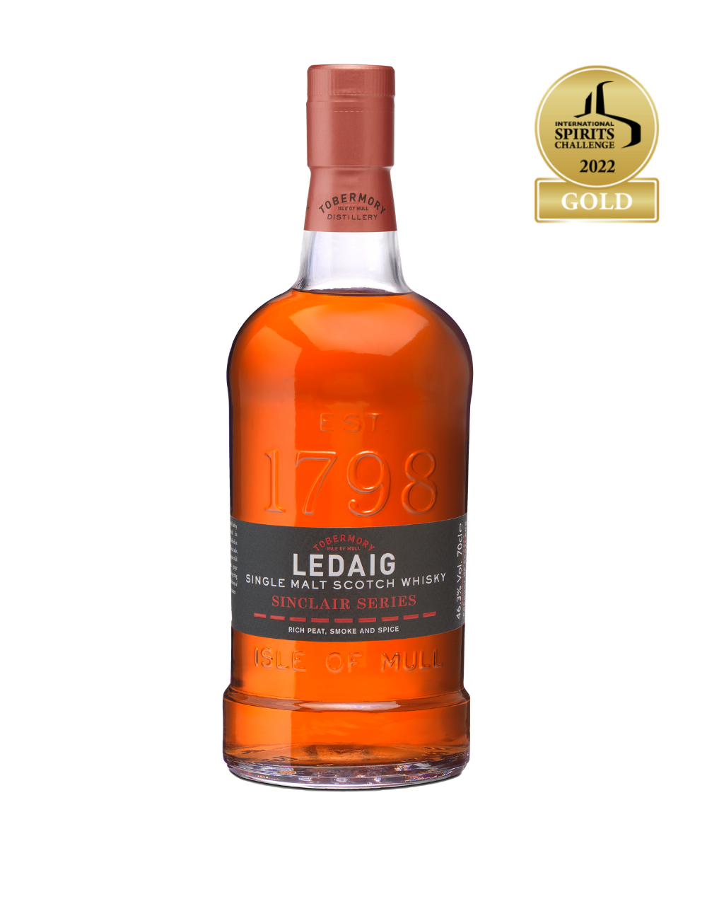 LEDAIG SINCLAIR SERIES SINGLE MALT SCOTCH WHISKY 750 ML