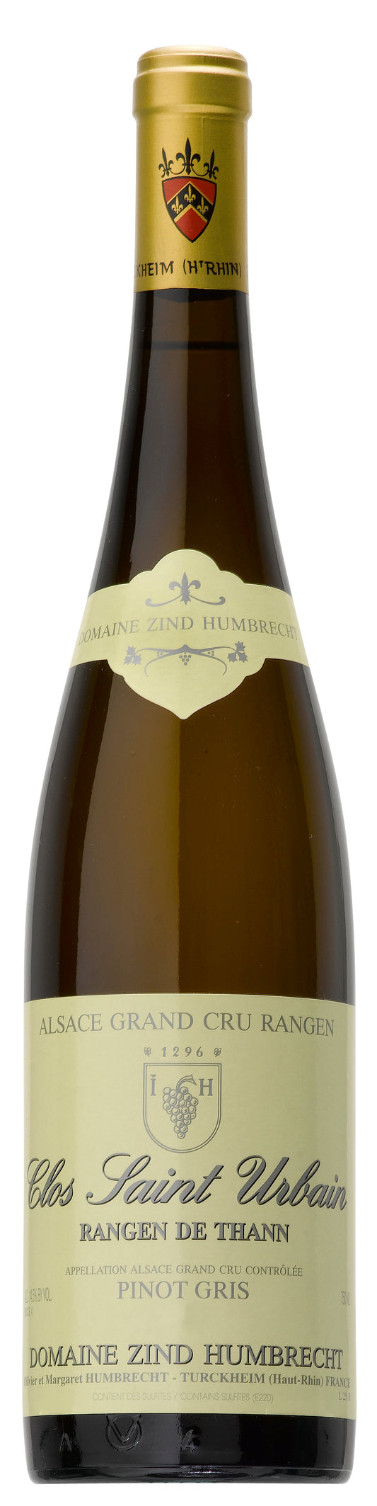 Zind-Humbrecht Clos Saint Urbain Rangen de Thann Pinot Gris 2022  Front Bottle Shot