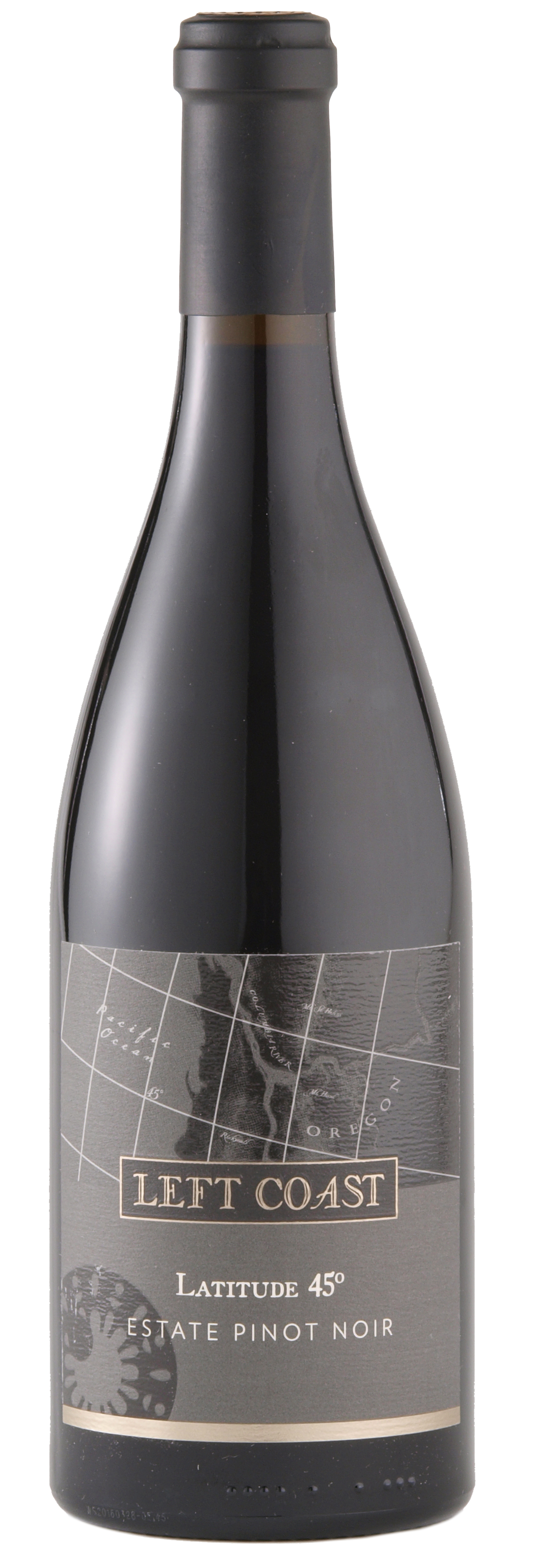 Left Coast Cellars Latitude 45 Pinot Noir 2021  Front Bottle Shot
