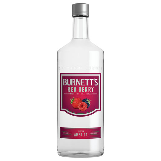 BURNETT'S RED BERRY FLAVORED VODKA 1.75 L
