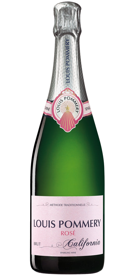 Louis Pommery Rose Brut California  Front Bottle Shot
