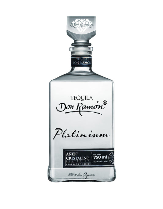 TEQUILA DON RAMÓN PLATINIUM CRISTALINO AÑEJO 750 ML