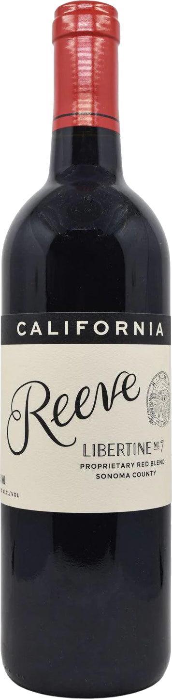 Reeve Libertine No. 7 Red Blend  Front Bottle Shot