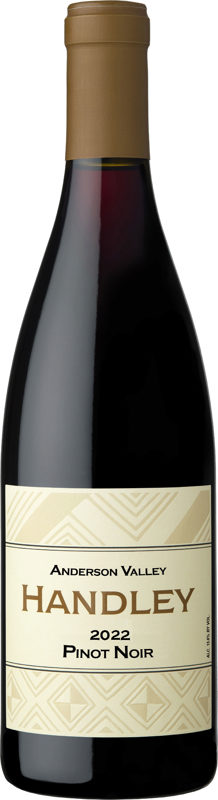 Handley Anderson Valley Pinot Noir 2022  Front Bottle Shot