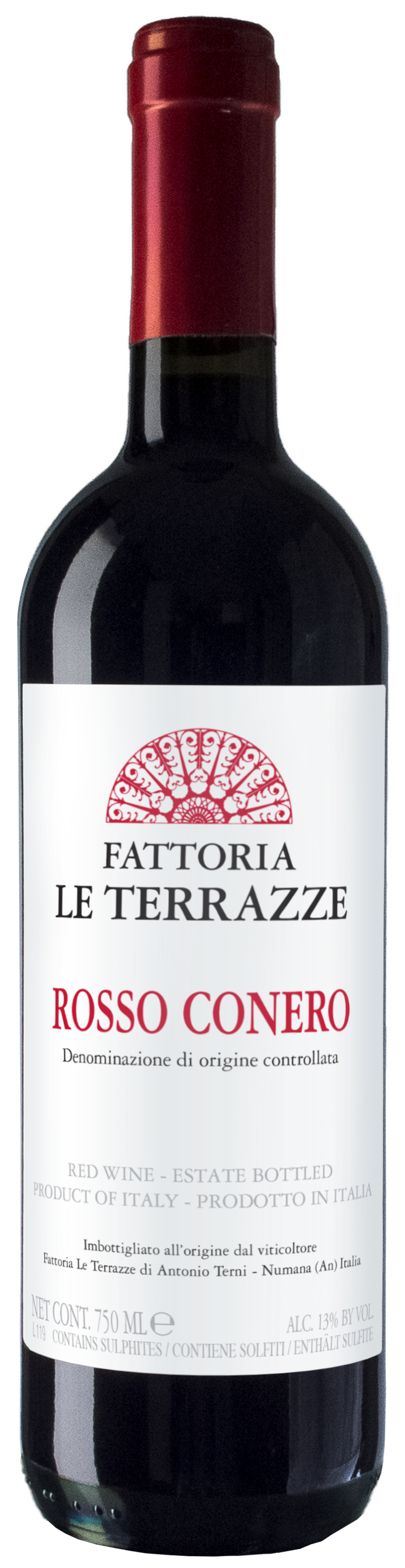 Le Terrazze Rosso Conero 2022  Front Bottle Shot