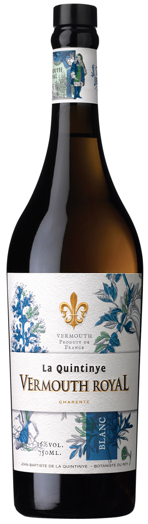 La Quintinye Vermouth Royal Blanc Vermouth  Front Bottle Shot
