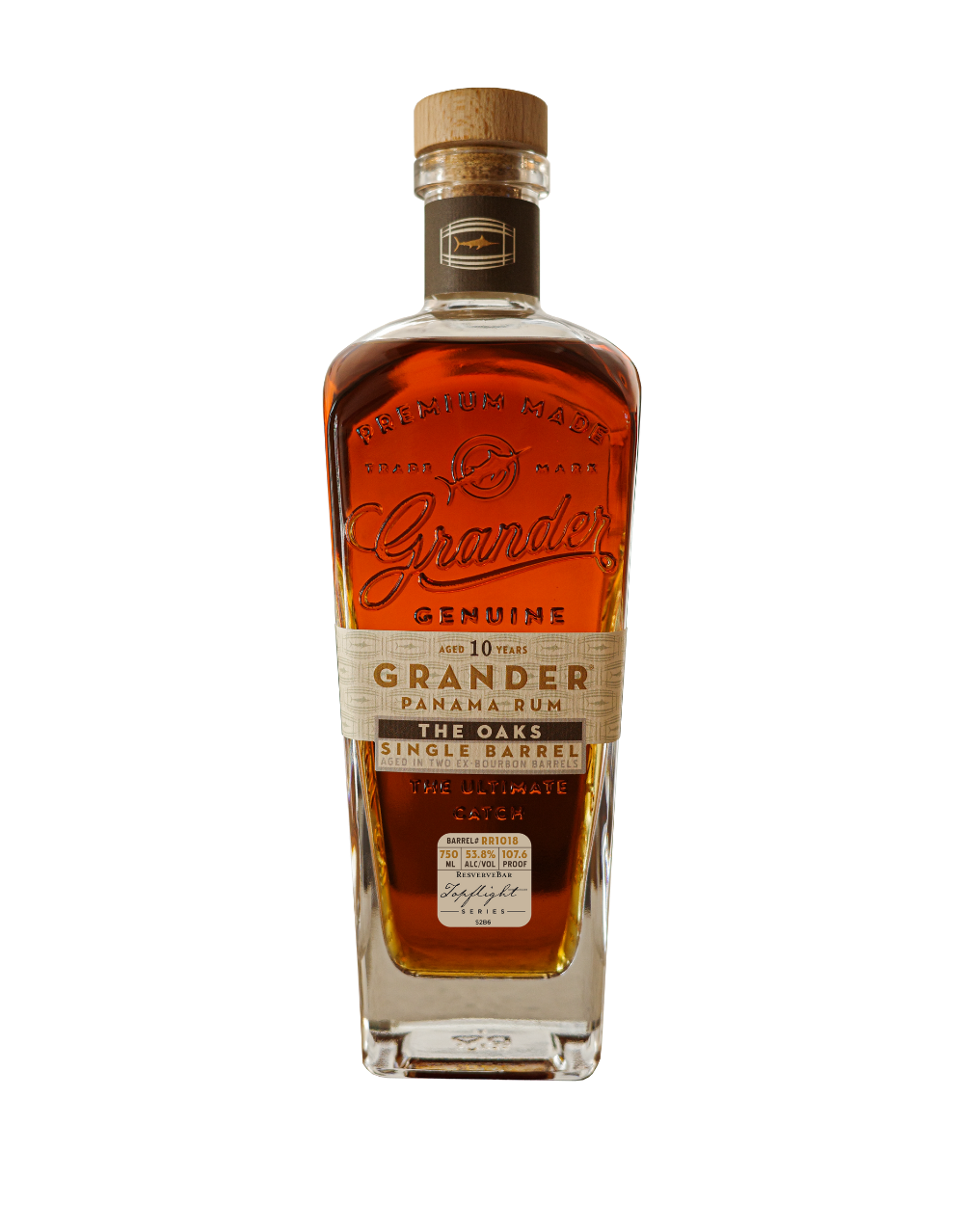 GRANDER RUM 10 YEAR OLD THE OAKS SINGLE BARREL S2B6 750 ML