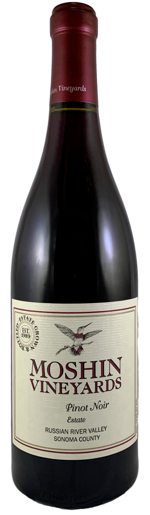 Moshin Vineyards Estate Pinot Noir 2020  Front Bottle Shot