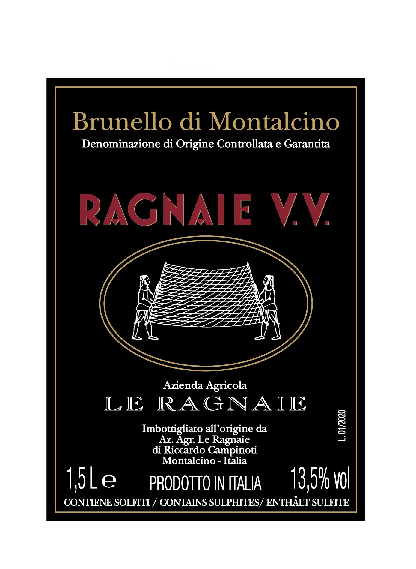 Le Ragnaie Ragnaie Vigna Vecchia Brunello di Montalcino (1.5 Liter Magnum) 2017