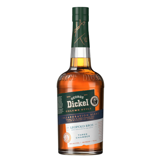GEORGE DICKEL AND LEOPOLD BROTHERS COLLABORATION BLEND RYE WHISKY 750 ML