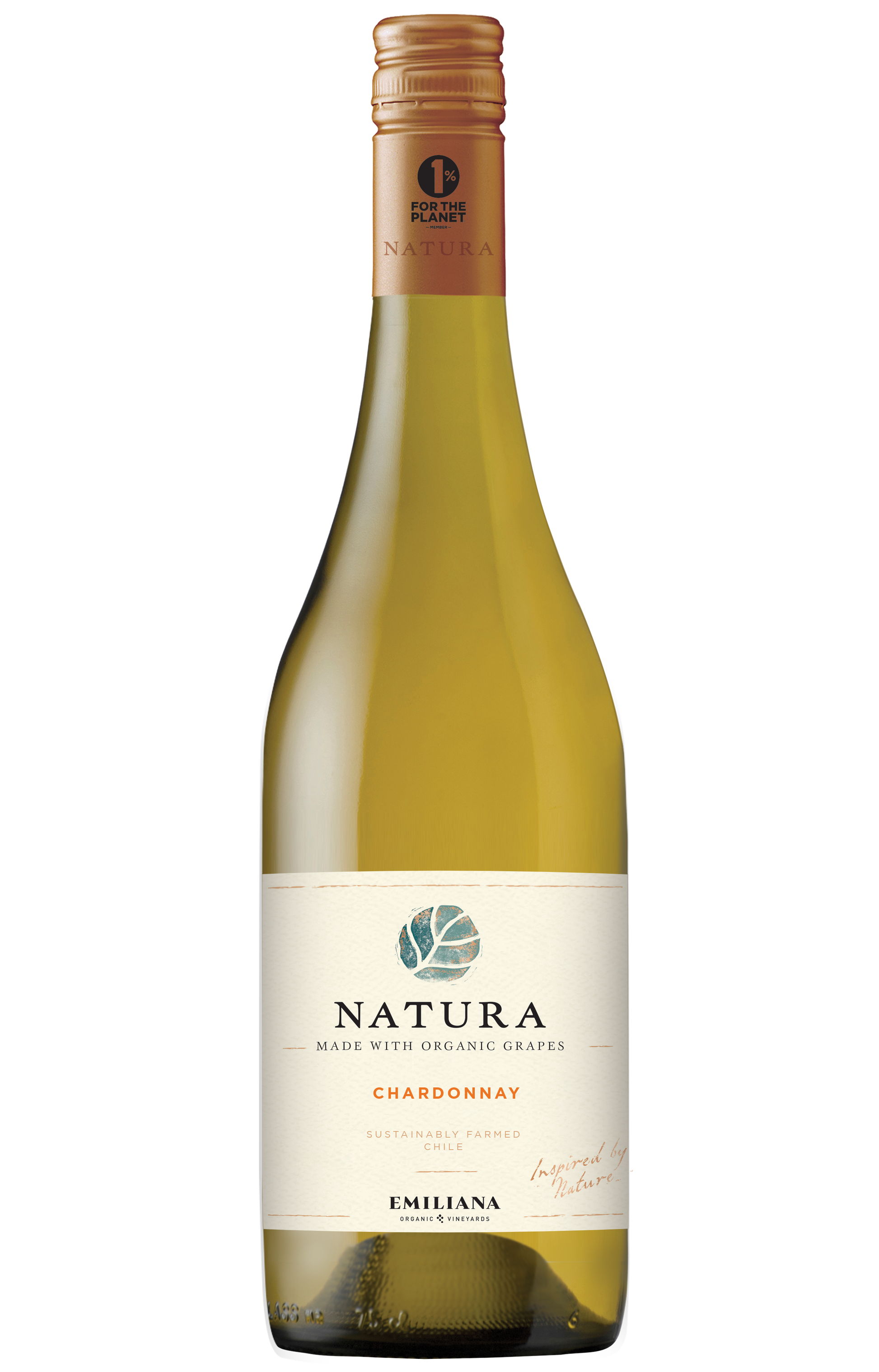 Natura Chardonnay 2023  Front Bottle Shot