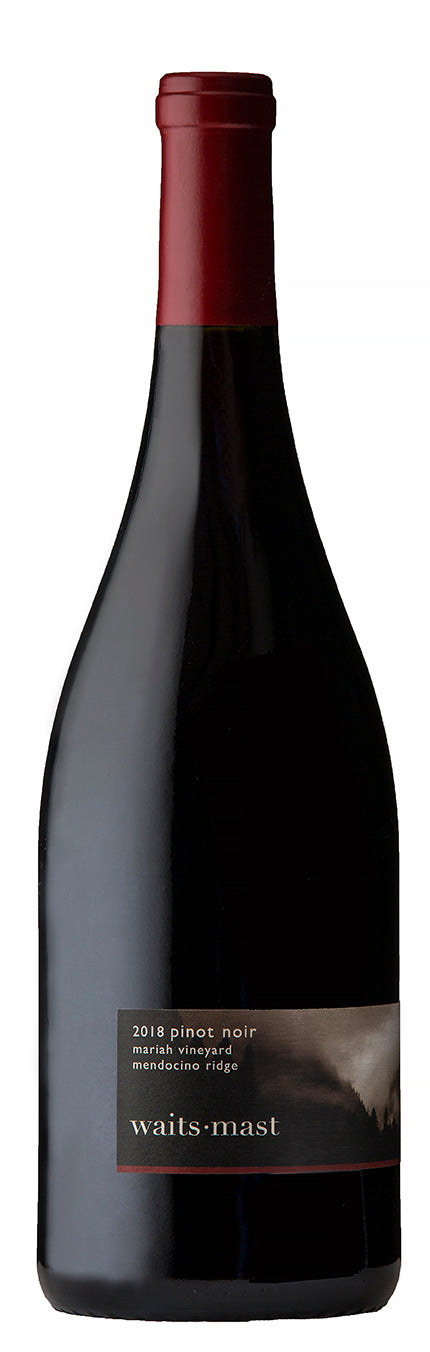 Waits-Mast Family Cellars Mariah Vineyard Pinot Noir 2019  Front Bottle Shot