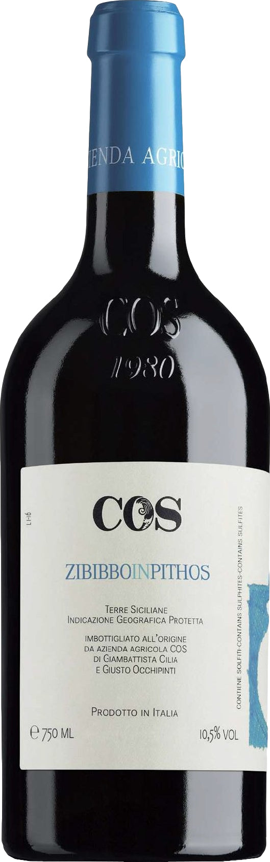 COS Zibibbo in Pithos Orange Wine 2022  Front Bottle Shot