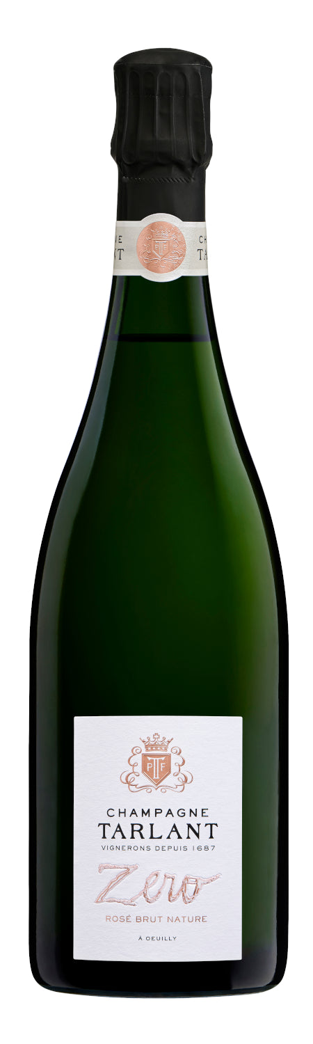 Champagne Tarlant Zero Brut Nature Rose  Front Bottle Shot
