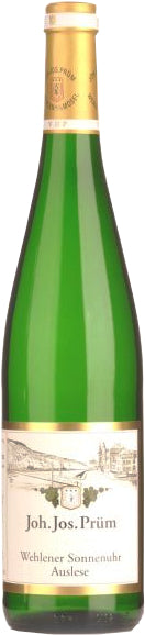 J.J. Prum Wehlener Sonnenuhr Riesling Auslese (375ML half-bottle) 2020  Front Bottle Shot