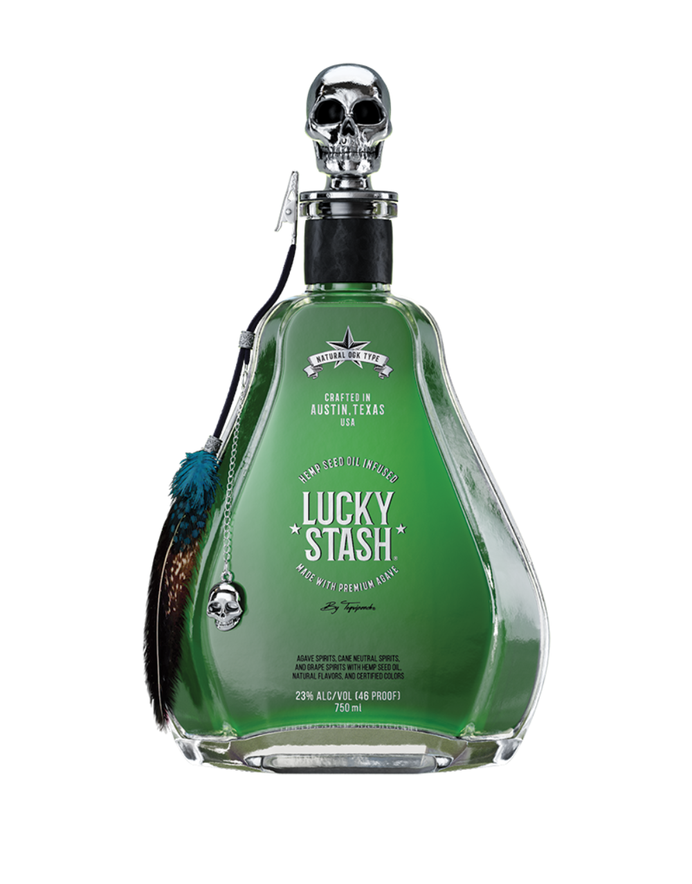 LUCKY STASH HEMP INFUSED TEQUILA 750 ML