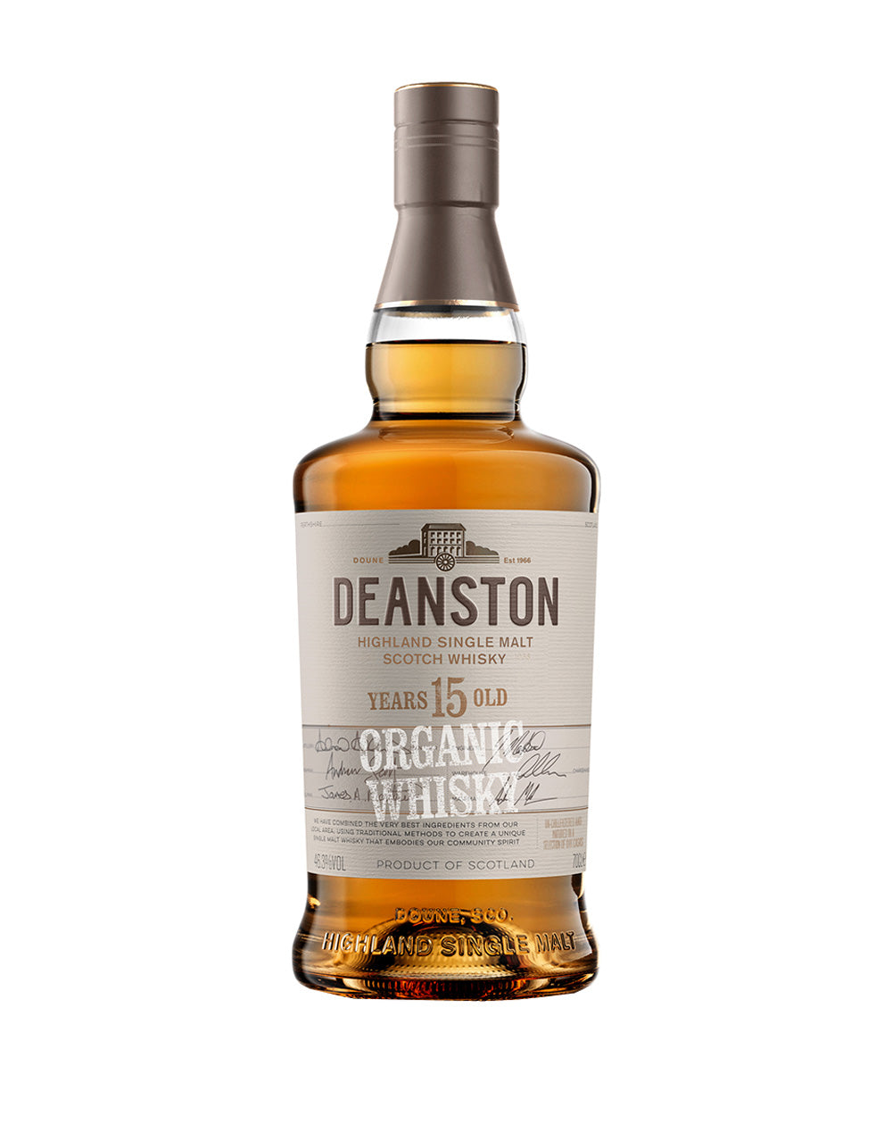 DEANSTON 15 YEAR OLD ORGANIC SCOTCH WHISKY 750 ML