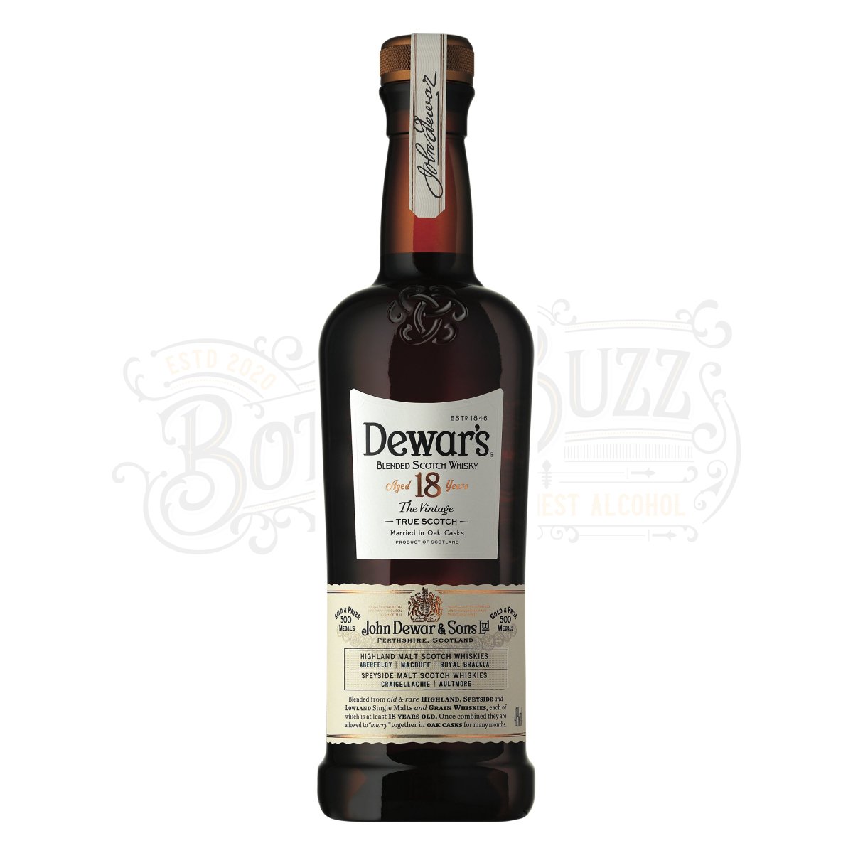 Dewar's Blended Scotch The Vintage 18 Yr