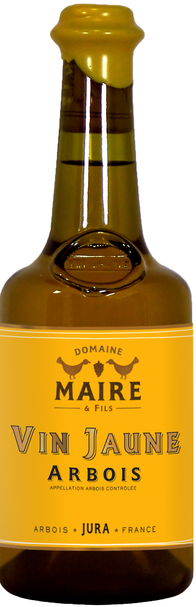 Domaine Henri Maire Arbois Vin Jaune (375ML half-bottle) 2016  Front Bottle Shot