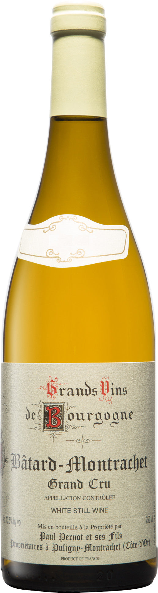 Paul Pernot Batard-Montrachet Grand Cru 2023  Front Bottle Shot