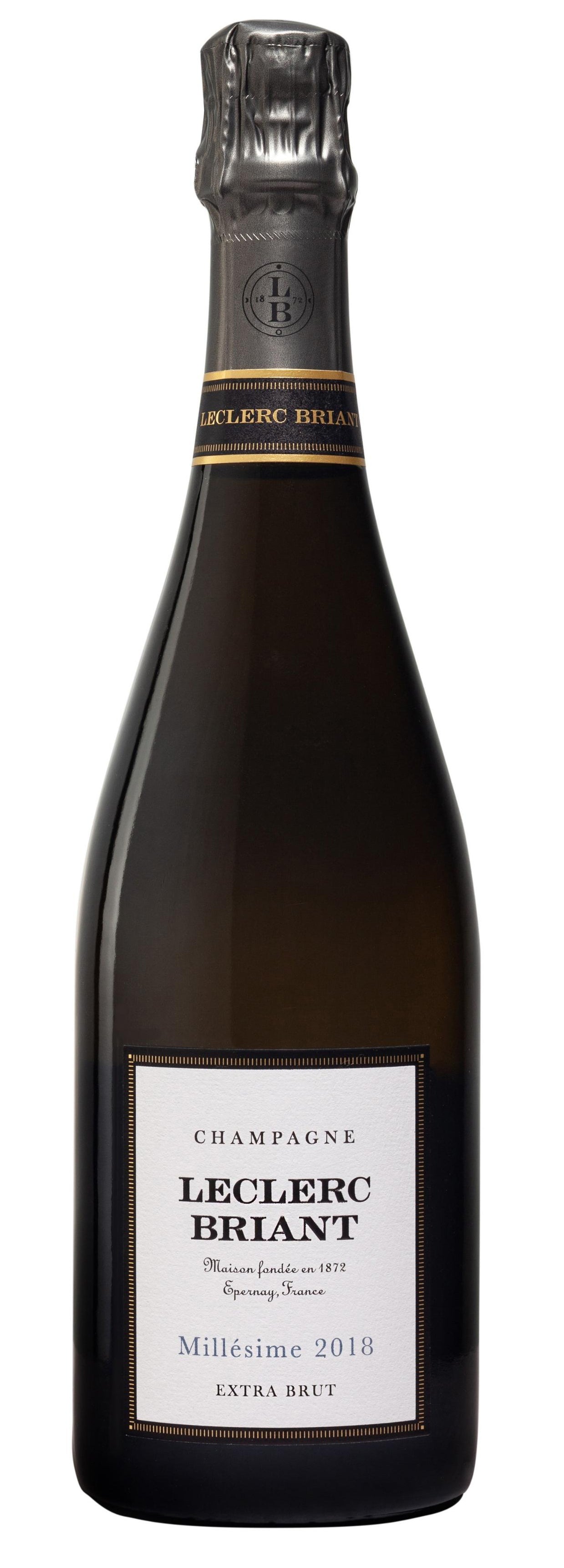 Champagne Leclerc Briant Extra Brut Millesime 2018  Front Bottle Shot