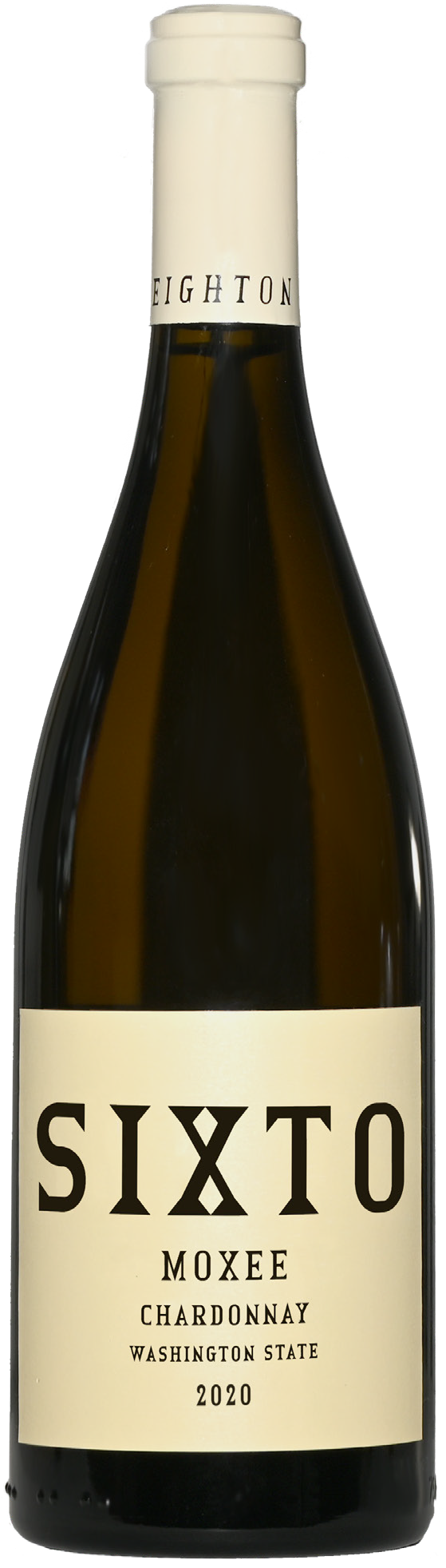 Sixto Moxee Vineyard Chardonnay 2020  Front Bottle Shot