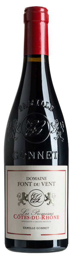 Domaine Font du Vent Cotes du Rhone Les Promesses 2021  Front Bottle Shot
